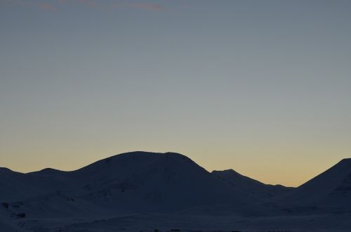 landscape mountains silhouette