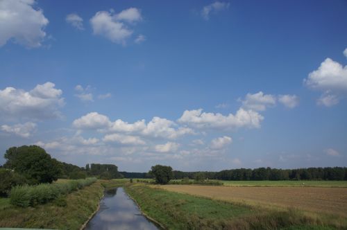 landscape blue clouds