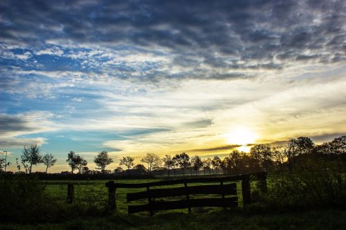 landscape colorful air clouds