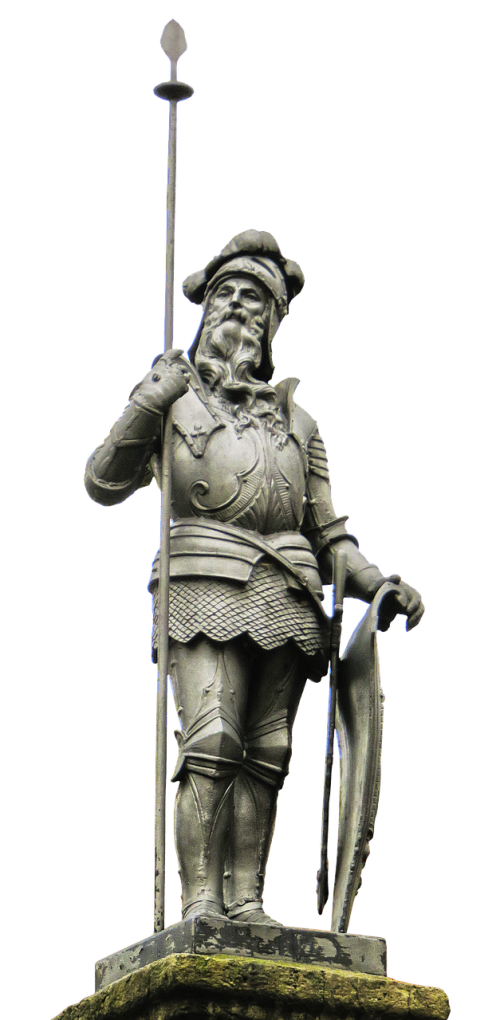 landsknecht statue halberd