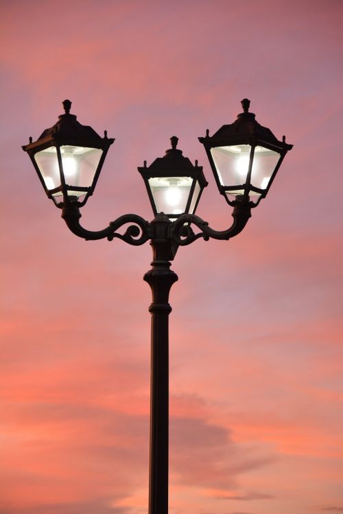 lantern sunset light