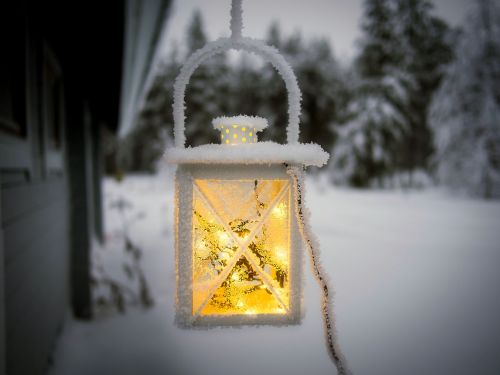 lantern light winter
