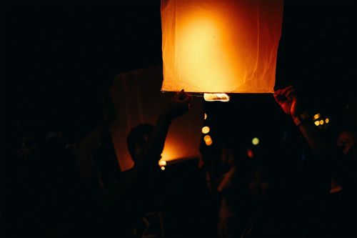 lantern fire people