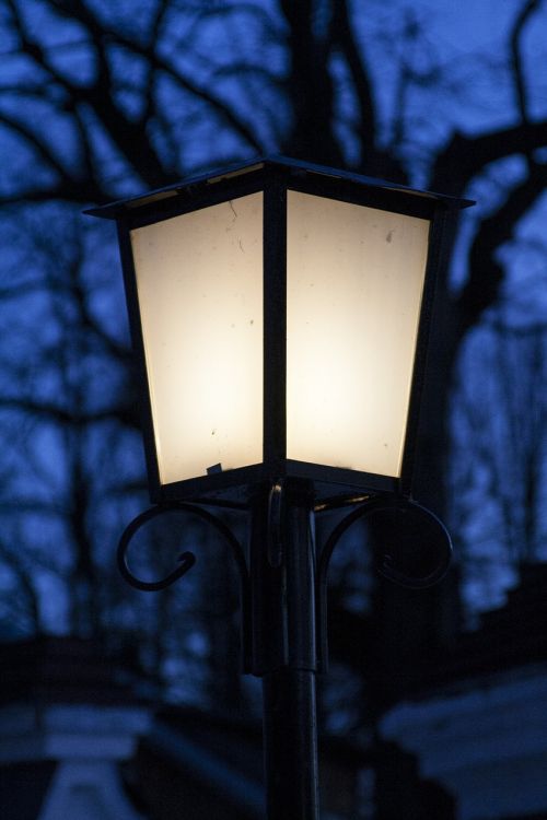 lantern evening street