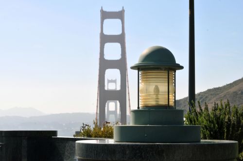 Lantern And Golden Gate Bridge