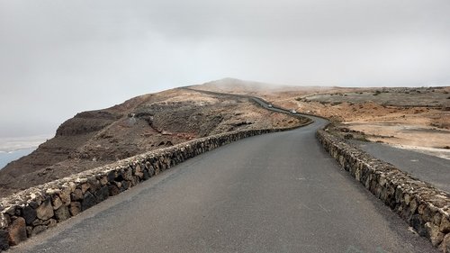 lanzarote  landscape  road