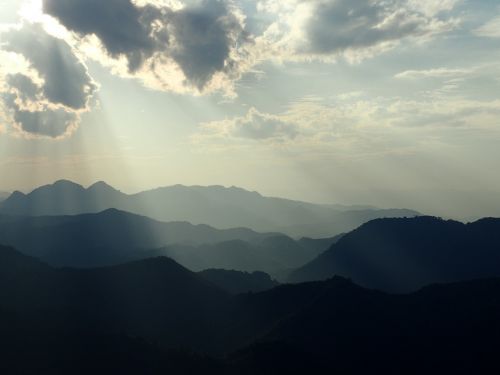 laos sunset clouds