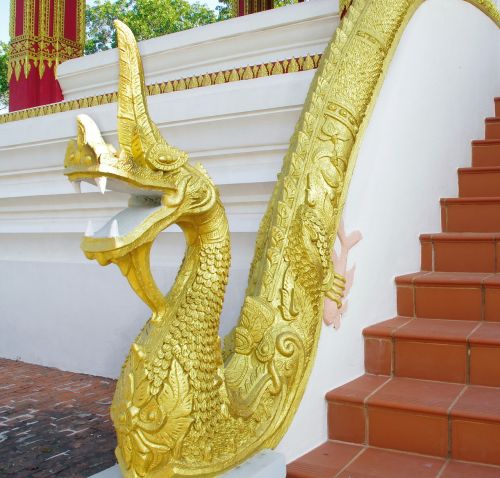 laos luang prabang staircase