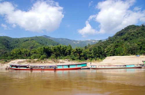 laos mékong boats