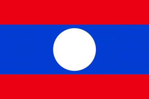 laos flag national