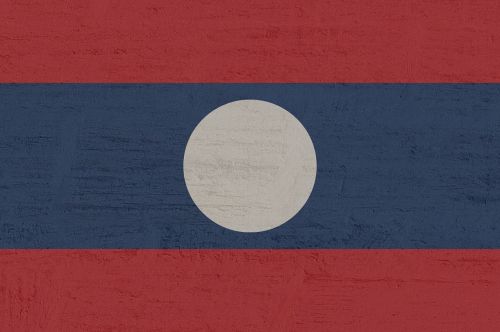 laos flag south east asia