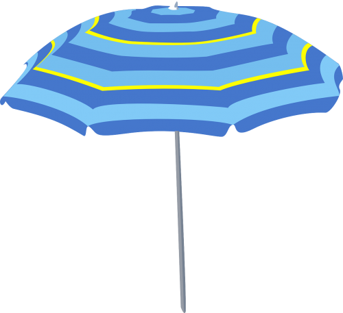 large umbrella beach