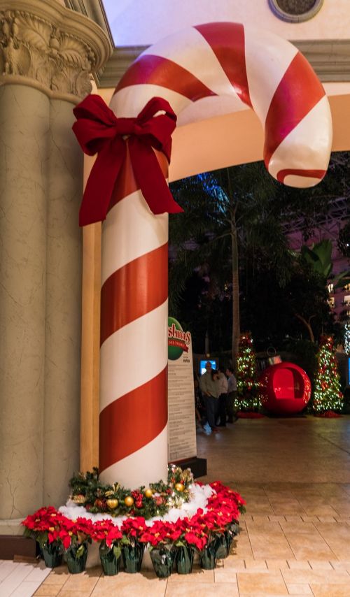large candy cane decoration festive