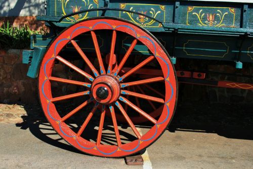 Larger Back Wheel Of Ox Wagon