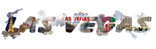 las vegas lettering abstract