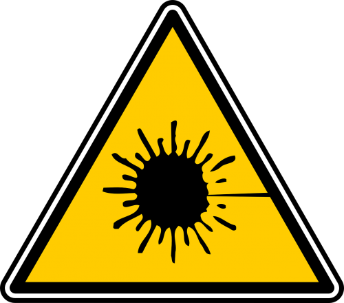 laser safety sign