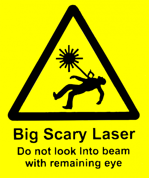 laser rays danger