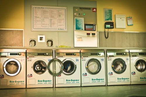 launderette washing machines wash