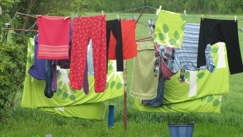laundry clothing green