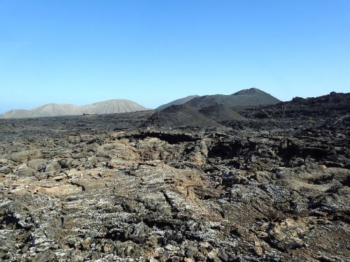 lava field volcanic landscape timanfaya