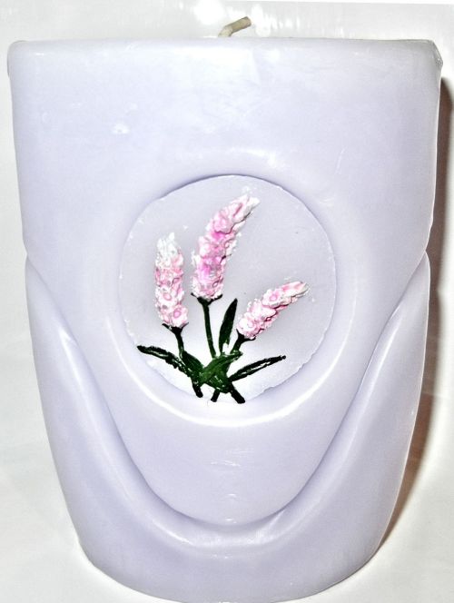 lavender candle wax flower