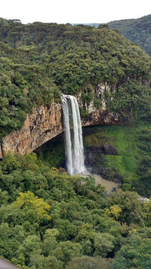 lawn waterfall landscape