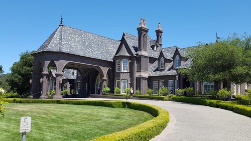 lawn  architecture  house