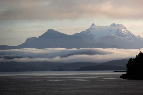 layer of fog alaska morning morning sight
