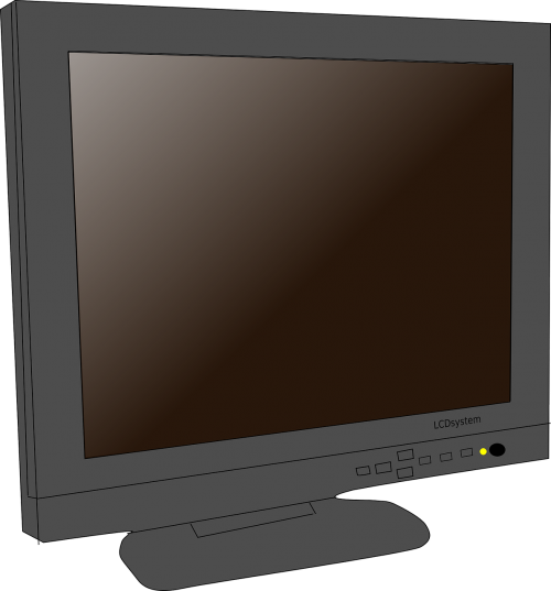 lcd monitor flat
