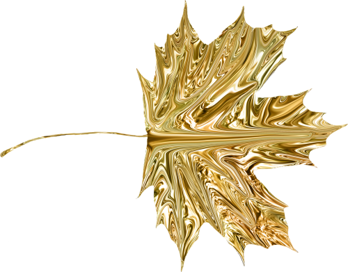 leaf gold transparent