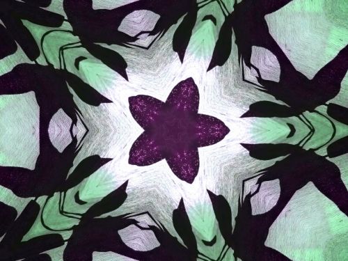 Leaf Kaleidoscope Background