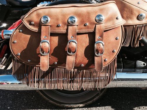 leather bag motorbike