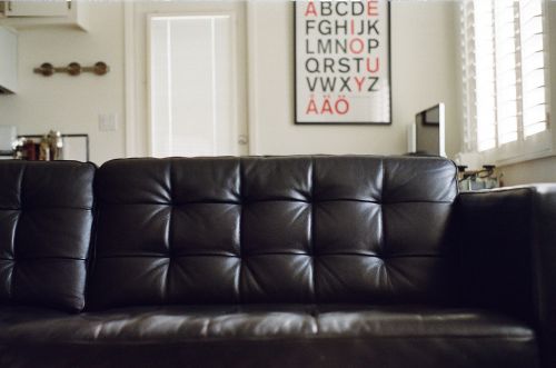 leather couch house apartment
