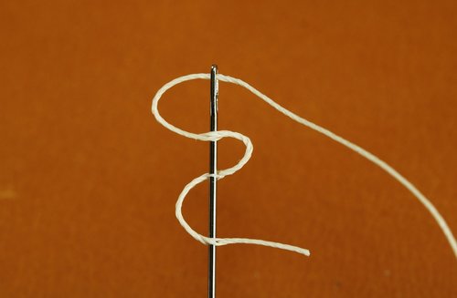 leather craft  needle  thread