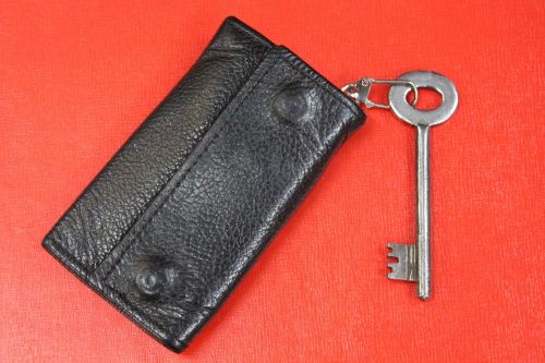 leather key case wallet key chain key
