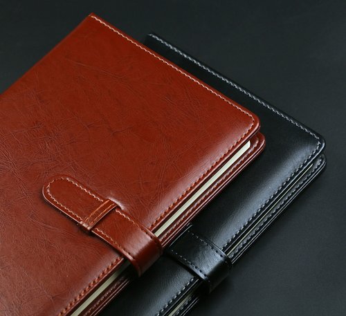leather present  note  notebook