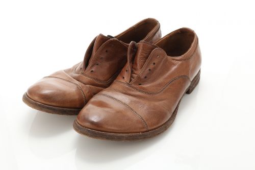 leather shoes vintage wash