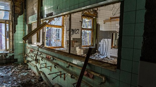 abandoned  house  window