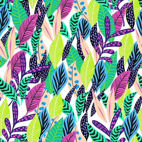 leaves  drawing  pattern
