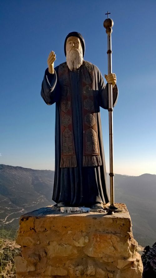 lebanon statue priest
