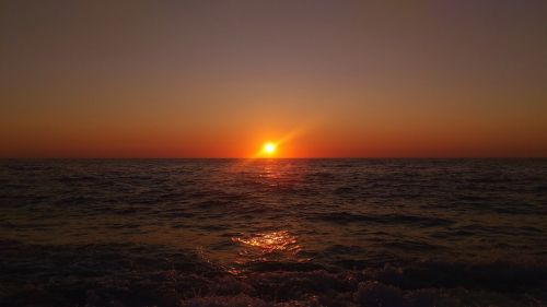 lefkada sunset sea