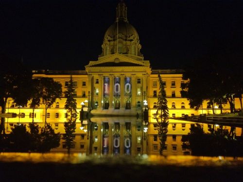 legislature reflection edmonton