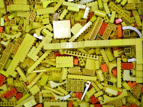 lego blocks build yellow