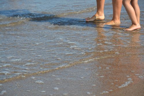 legs feet beach