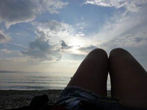 legs sea sky