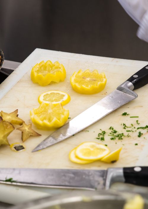 lemon knife kitchen