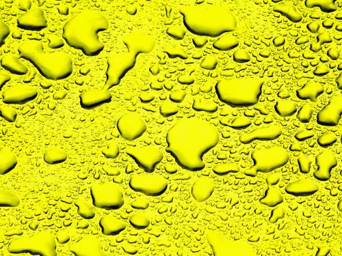 Lemon Background Water Droplets