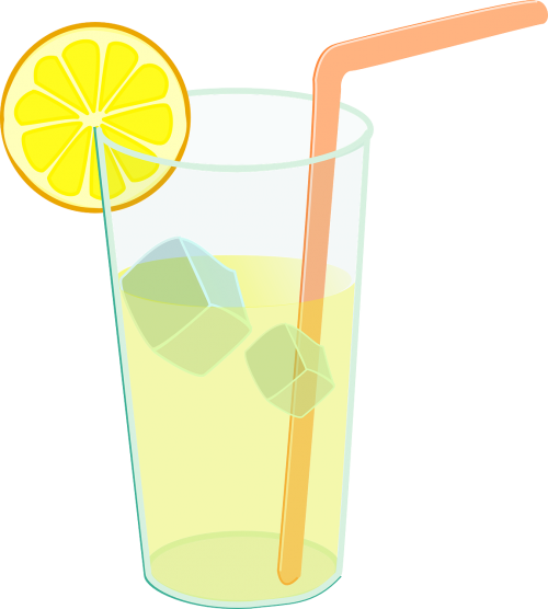 lemonade glass ice