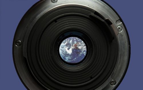 lens earth globe