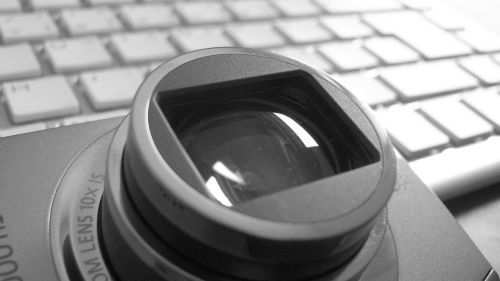 lens photography keyboard
